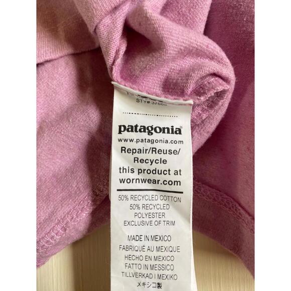 Patagonia Fitz Roy Responsibili-Tee T-Shirt Milkweed Mauve Men's L ~ Wmns XL NWT - Picture 4 of 9